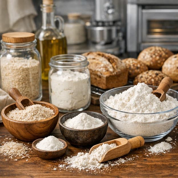 Технология безглютеновой выпечки: зачем нужны псиллиум, ксантан и точная гидратация.